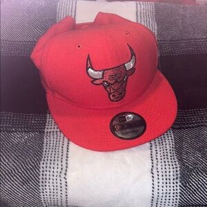 New Era Red and Black Snapback Cap